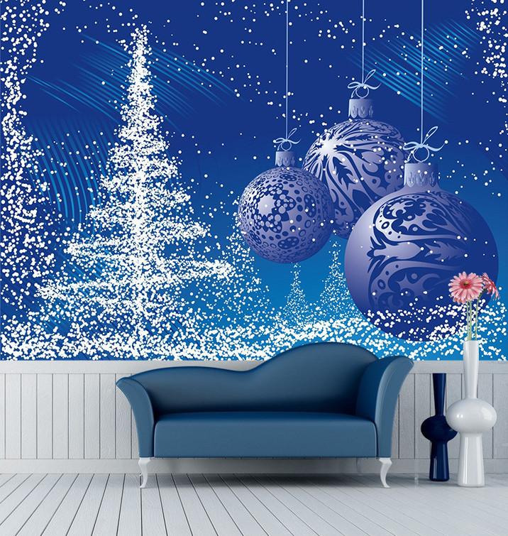 3D Christmas Tree Blue Light 45 Wallpaper AJ Wallpaper