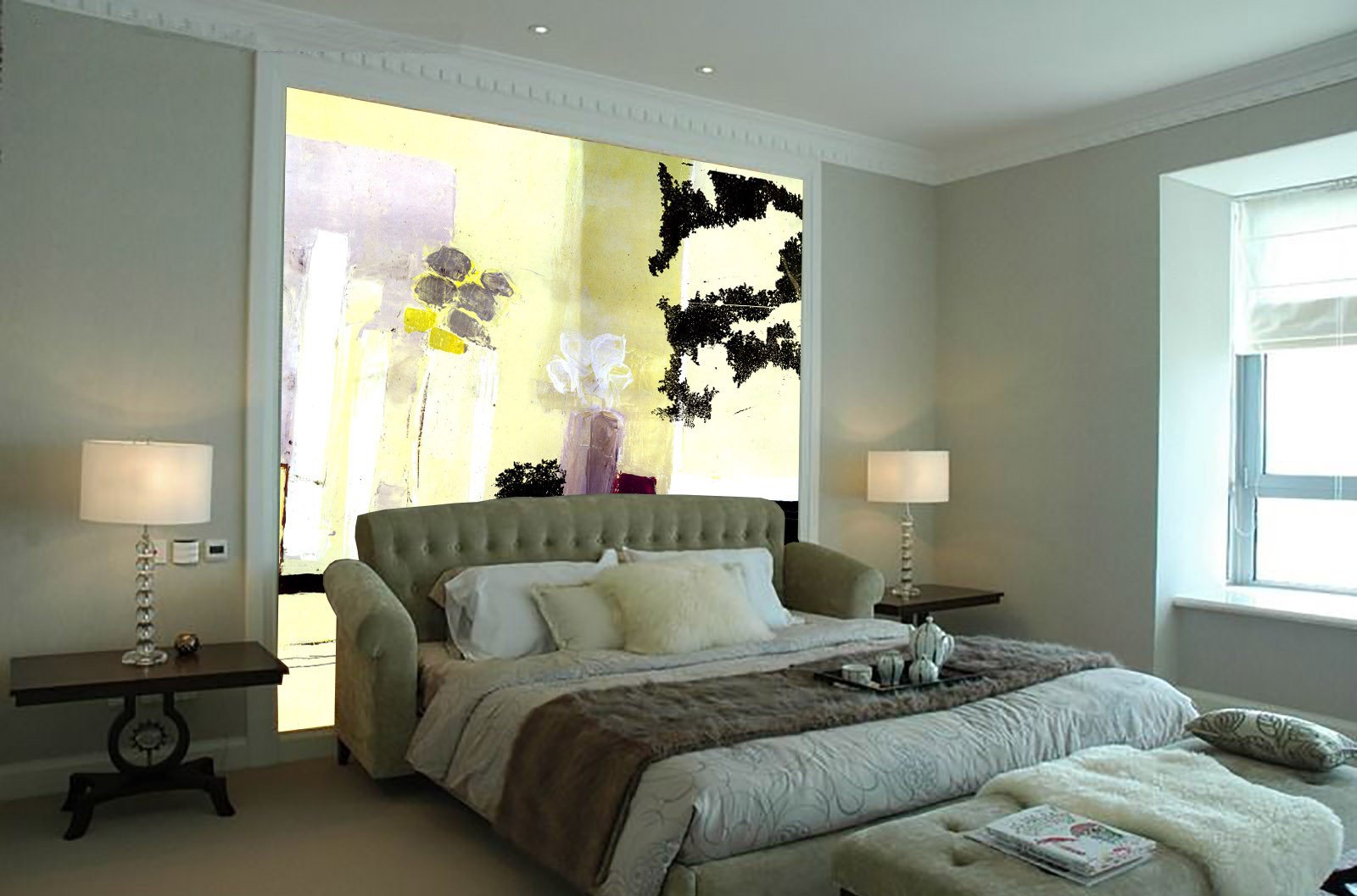 Flowers Vases Painting Wallpaper AJ Wallpaper 2