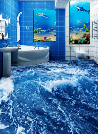 3D Turbulent 122 Floor Mural Wallpaper AJ Wallpaper 2