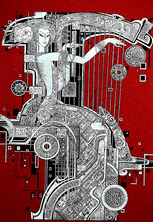 Girl Pattern Wallpaper AJ Wallpaper