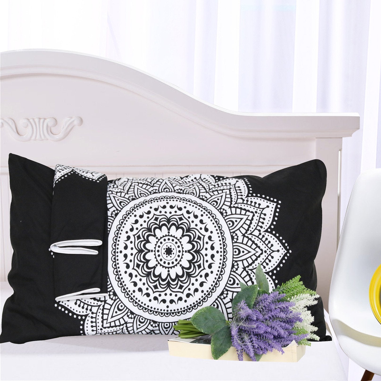 3D Black Lotus 146 Bed Pillowcases Quilt Wallpaper AJ Wallpaper