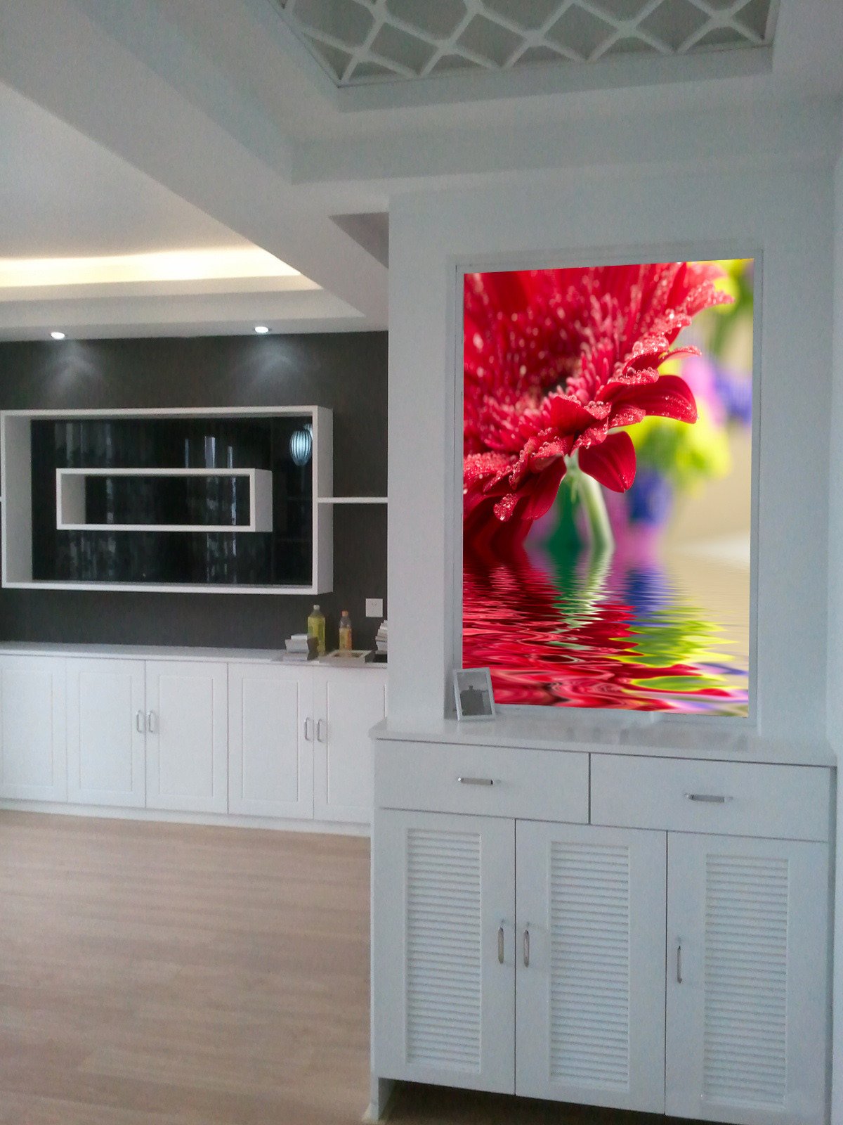 Red Flower Wallpaper AJ Wallpaper