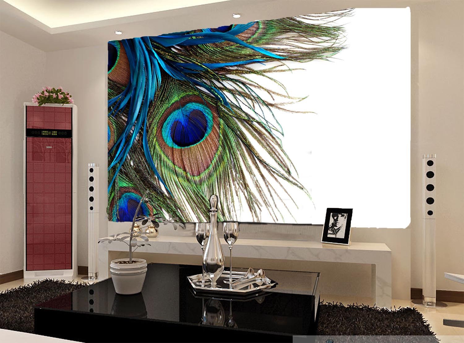 Gorgeous Peacock Tail Wallpaper AJ Wallpaper