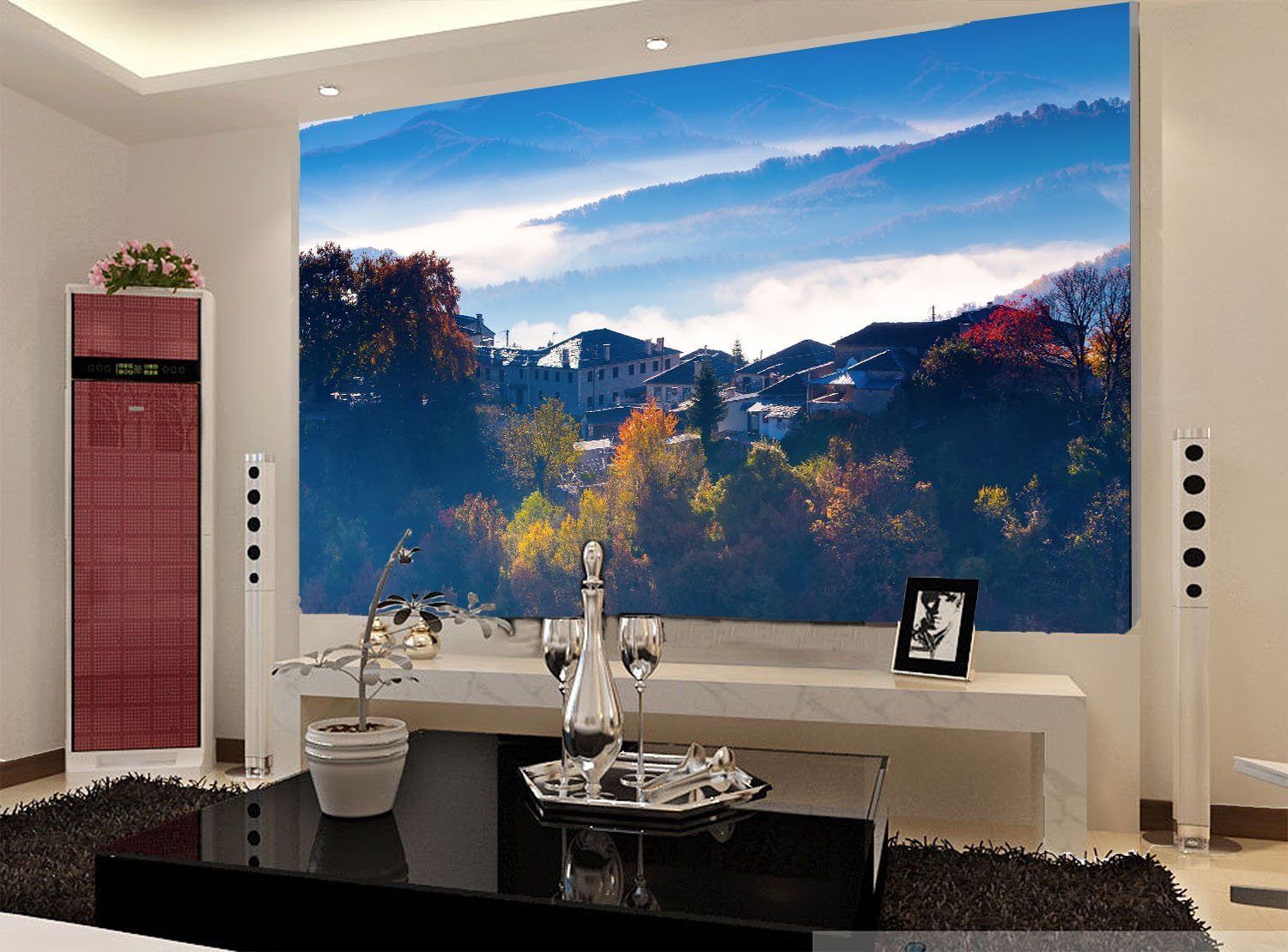 3D Wood Village 204 Wallpaper AJ Wallpaper