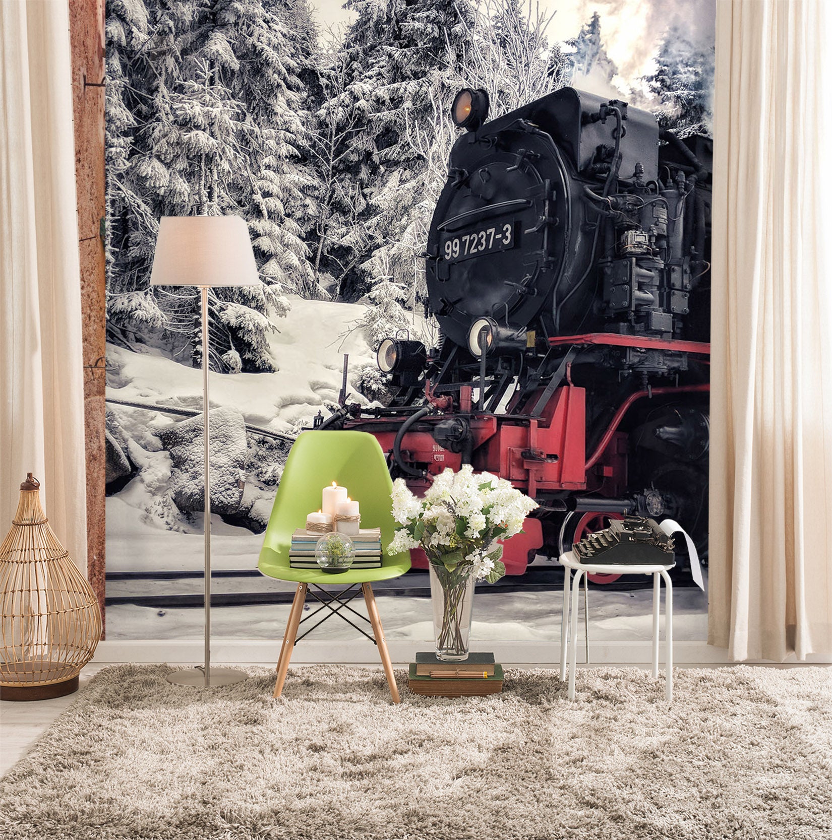 3D Power Train 421 Vehicle Wall Murals