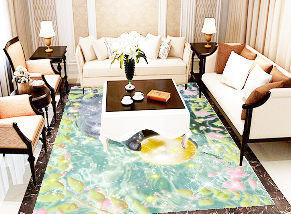 3D Bright Light 613 Floor Mural Wallpaper Murals Rug & Mat Print Epoxy waterproof bath floor