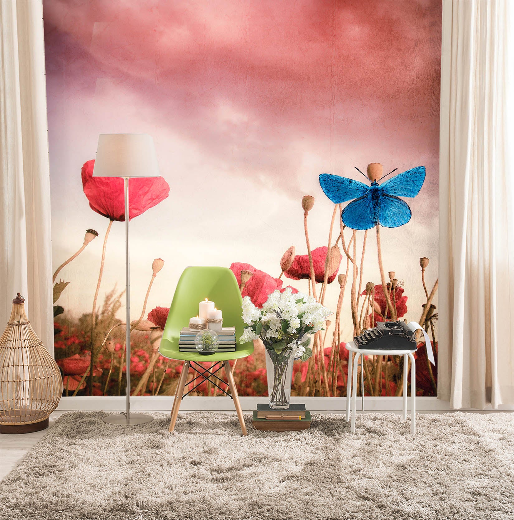 3D Pink Sky 1419 Marco Carmassi Wall Mural Wall Murals