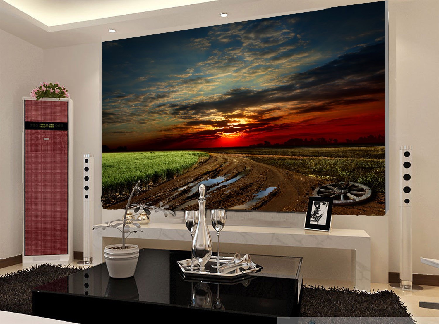 Country Sunset Wallpaper AJ Wallpaper