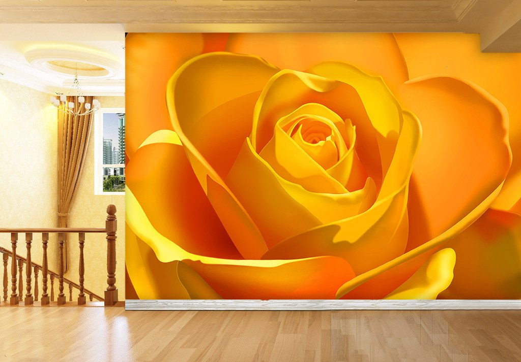 3D Gold Tulips 89 Wallpaper AJ Wallpaper 2