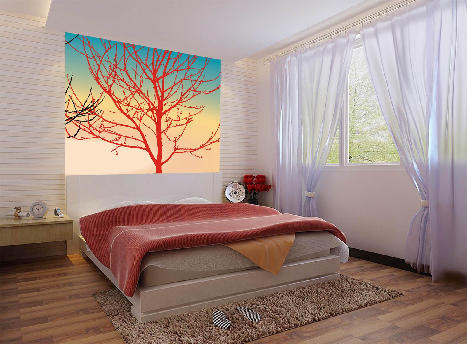 Orange Tree Wallpaper AJ Wallpaper