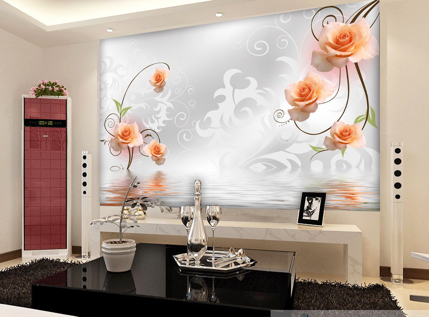 3D Orange Pure Jasmine 665 Wallpaper AJ Wallpaper 2