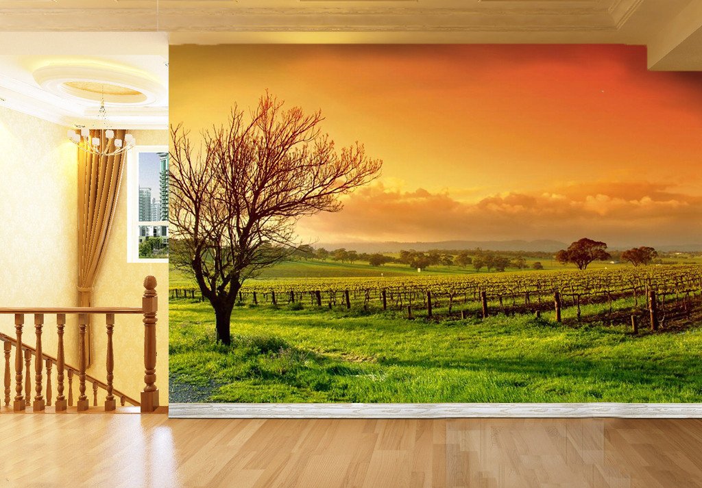 Wild Field Glow And Tree 2 Wallpaper AJ Wallpaper 1