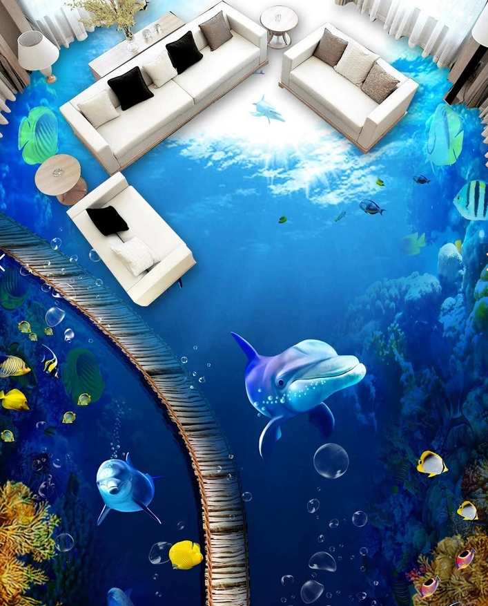 3D Ocean Road 554 Floor Mural Wallpaper Murals Rug & Mat Print Epoxy waterproof bath floor