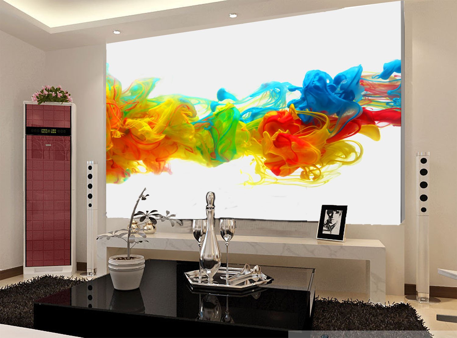 Flowing Colors Wallpaper AJ Wallpaper