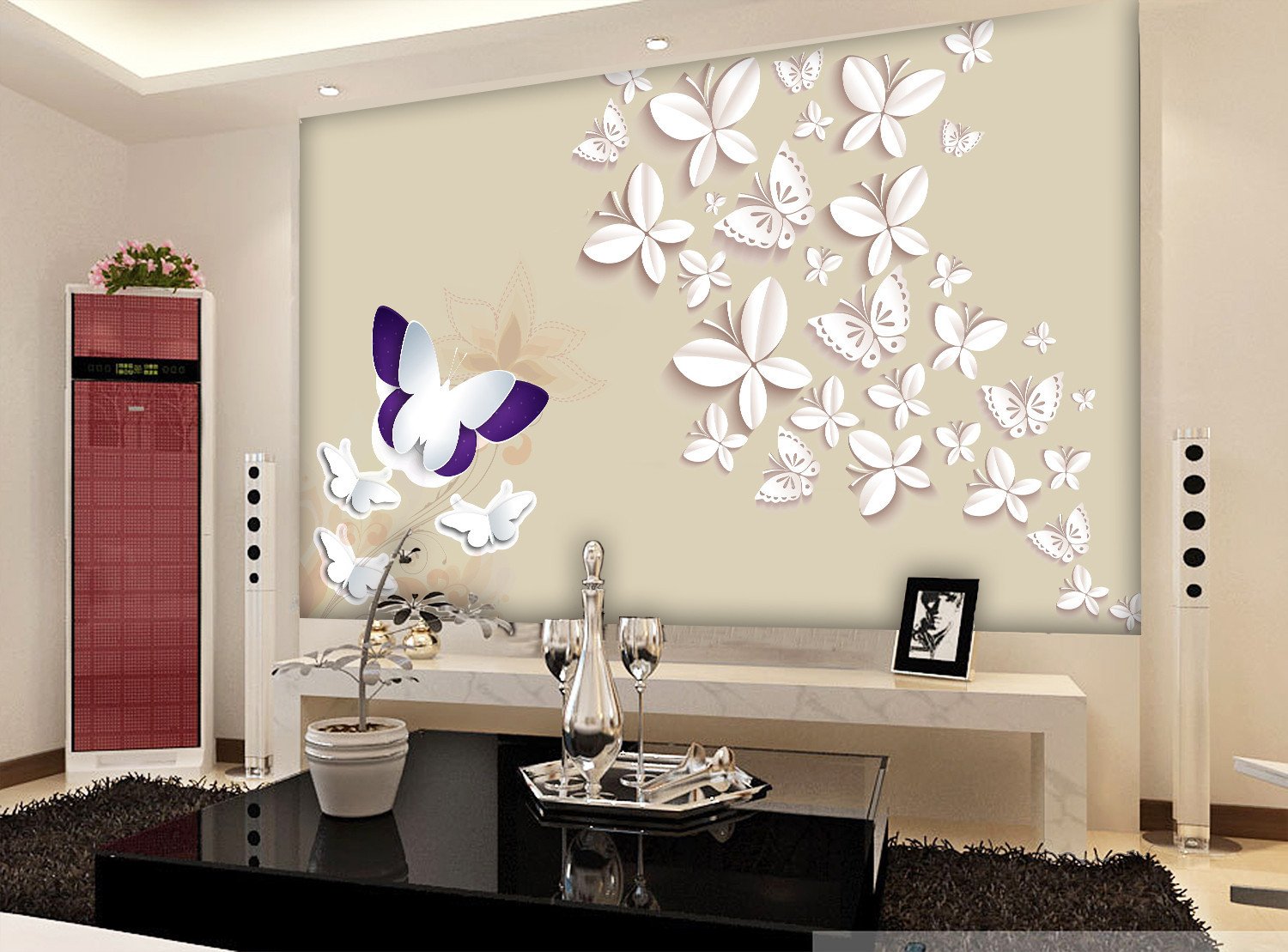 3D Butterfly Pattern 172 Wallpaper AJ Wallpaper