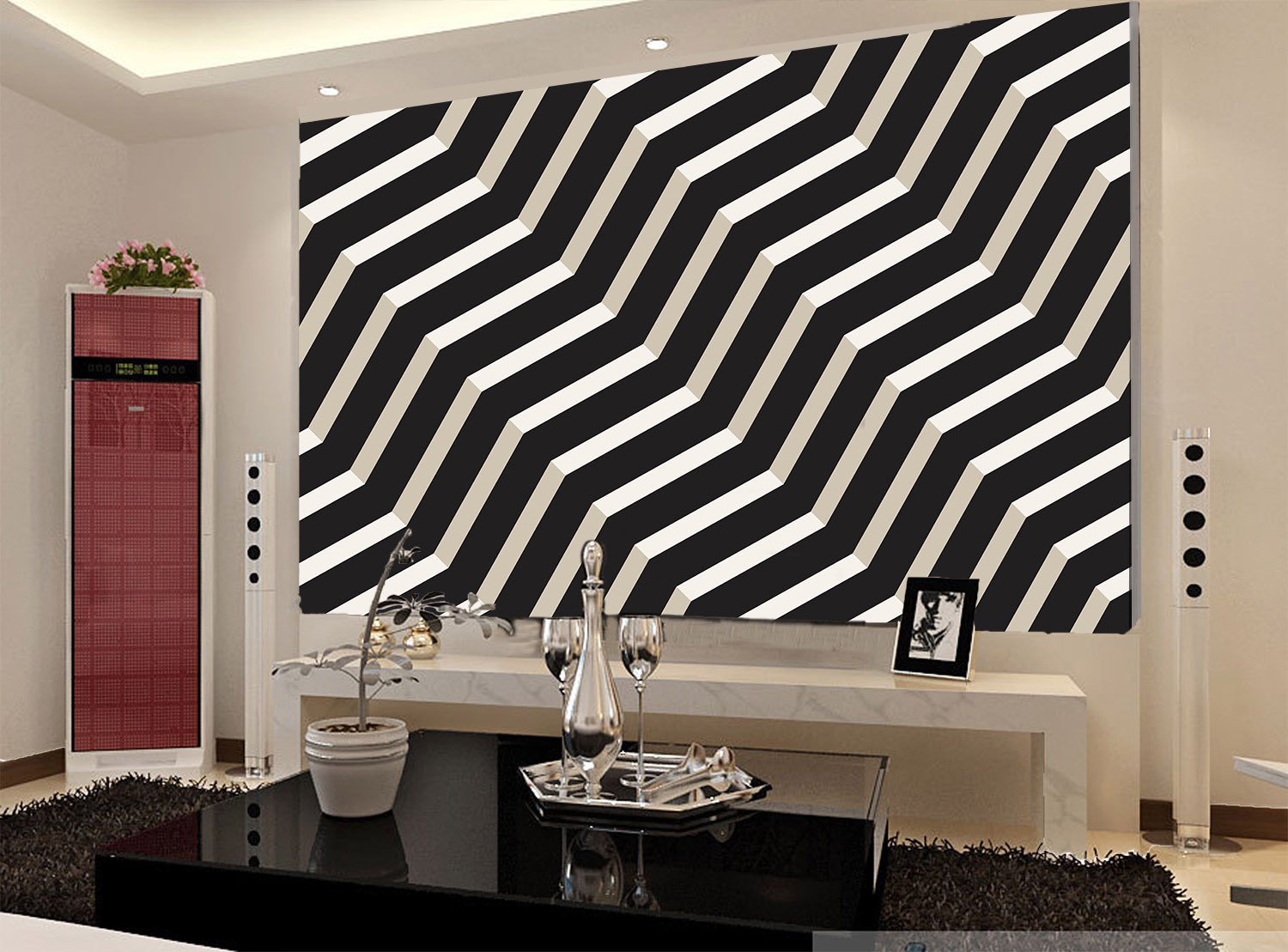 Bent Stripes Wallpaper AJ Wallpaper