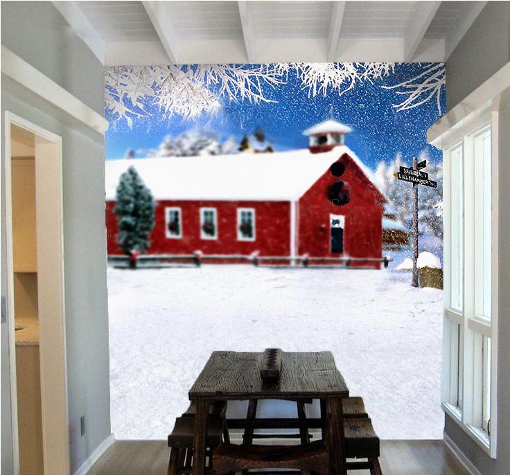 Snowcapped Town Wallpaper AJ Wallpaper