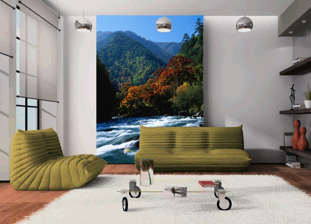 Mountains Stream Wallpaper AJ Wallpaper