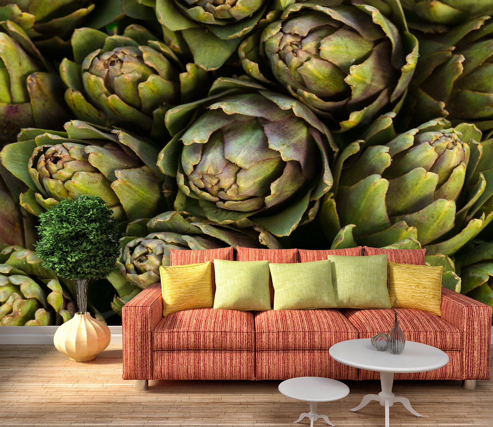 3D Green Plants 6256 Assaf Frank Wall Mural Wall Murals