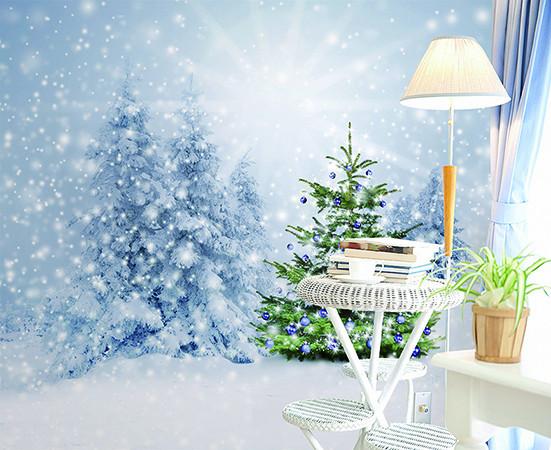 3D Christmas Tree Snowflake Drift 4 Wallpaper AJ Wallpaper