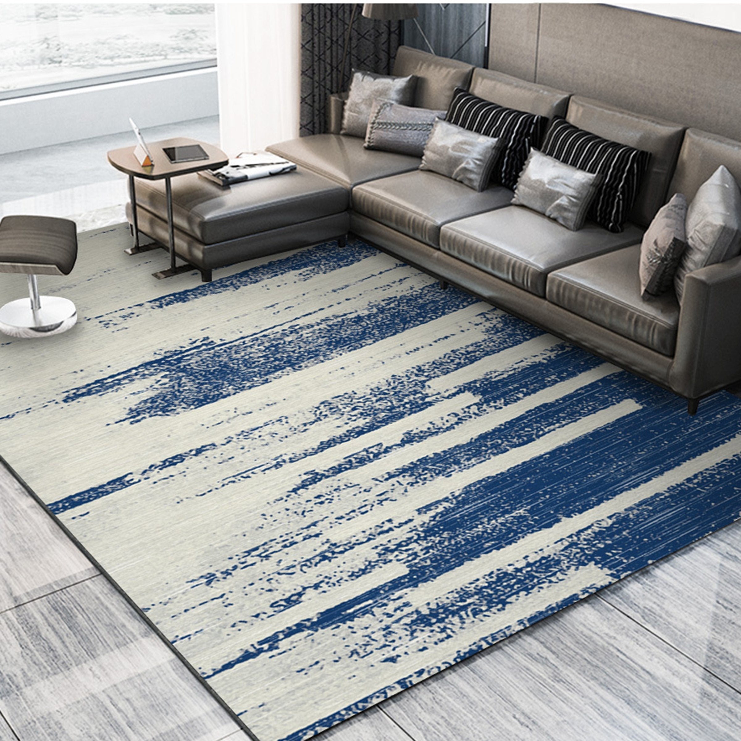 3D Blue Splash WG252 Non Slip Rug Mat Mat AJ Creativity Home