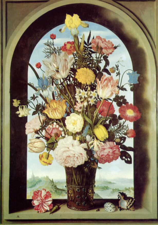 Windowsill Vase Wallpaper AJ Wallpaper