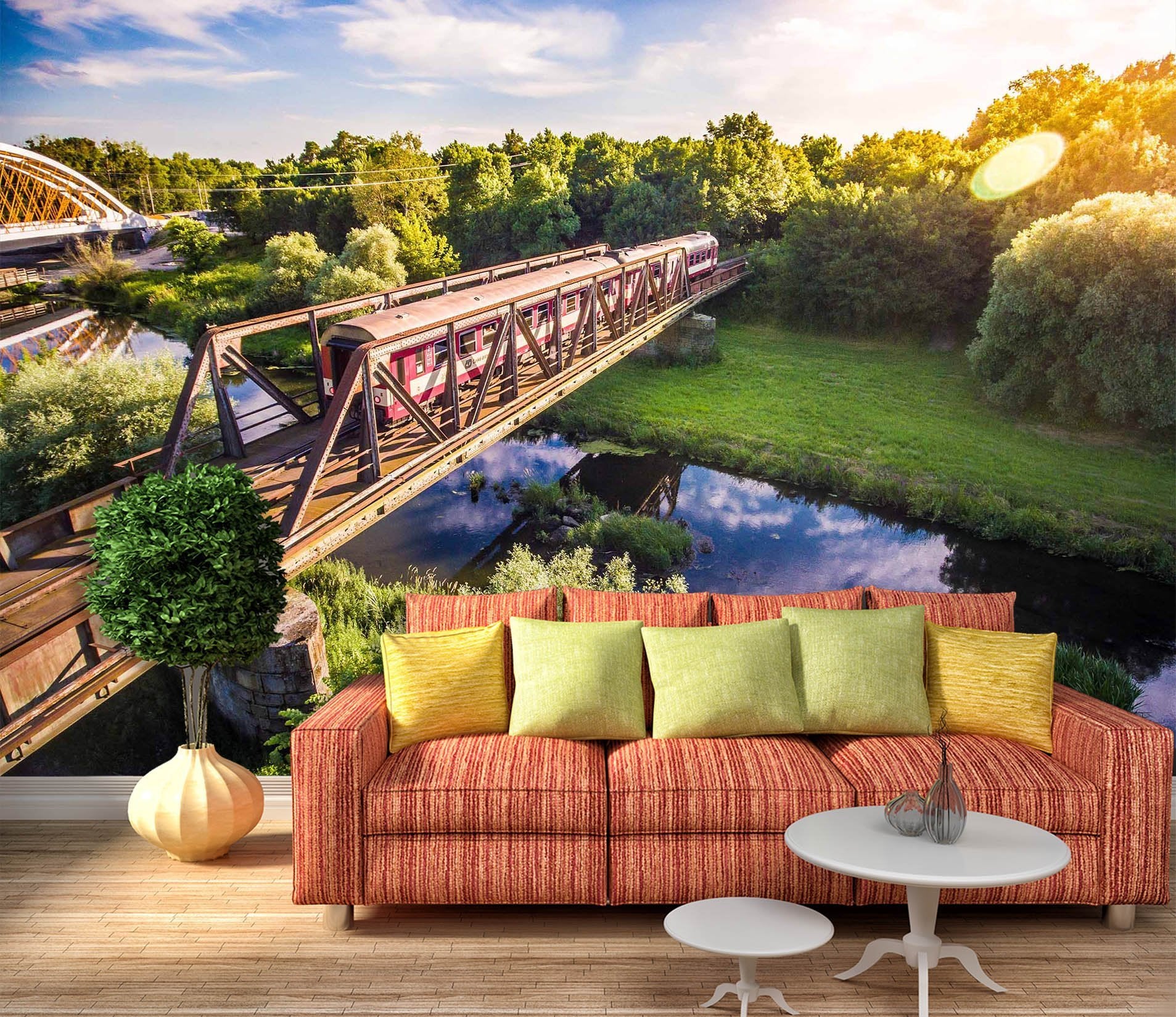 3D Sunshine Train 750 Wallpaper AJ Wallpaper