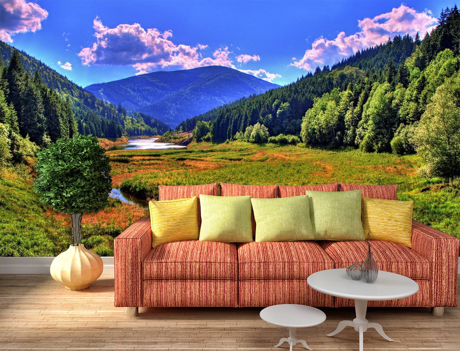 3D Prairie Trees Blue Sky 72 Wallpaper AJ Wallpaper