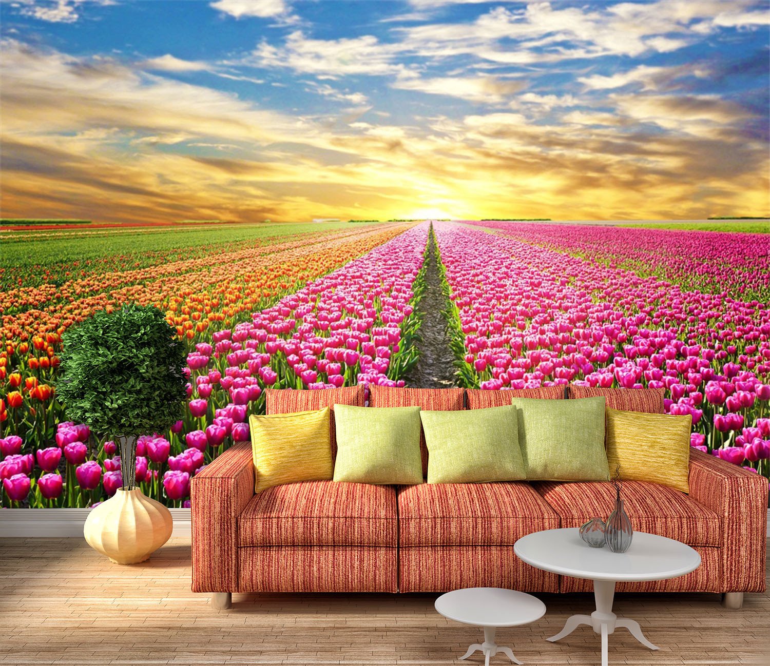 3D Flower Manor Sky 683 Wallpaper AJ Wallpaper