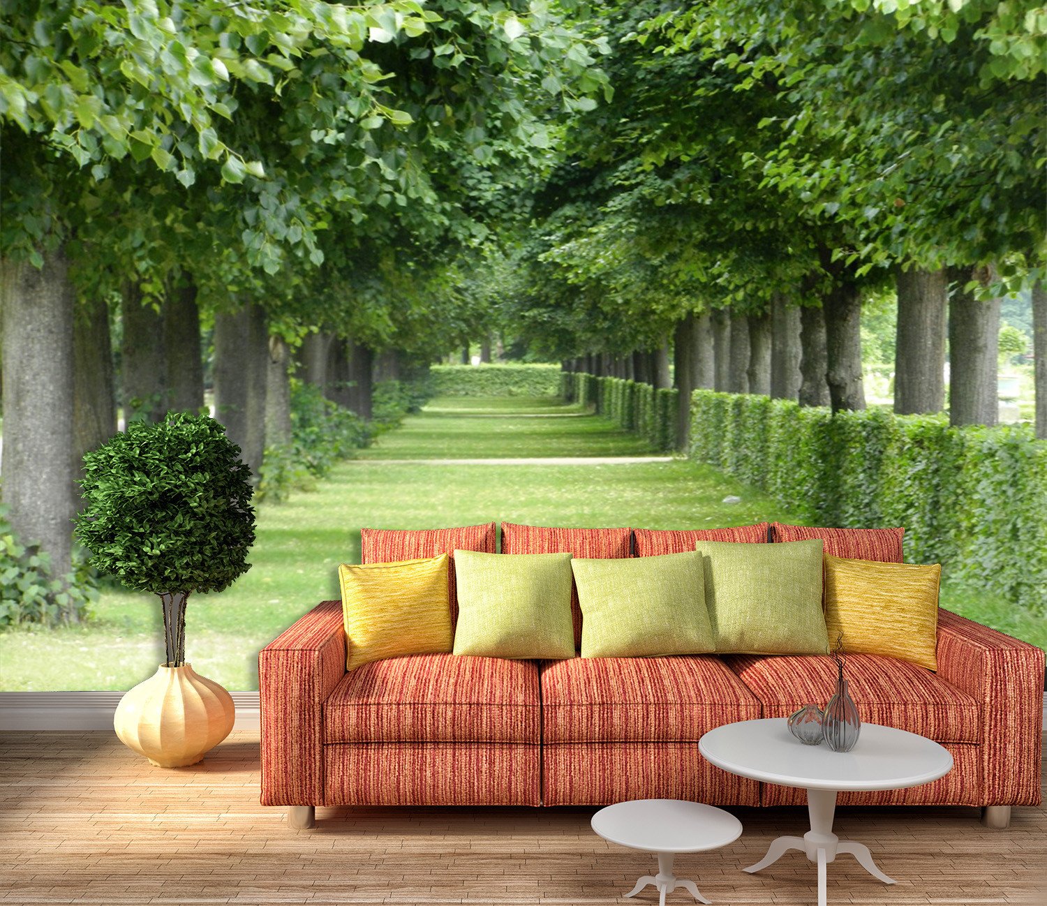 3D Green Tree Forest Path 484 Wallpaper AJ Wallpaper