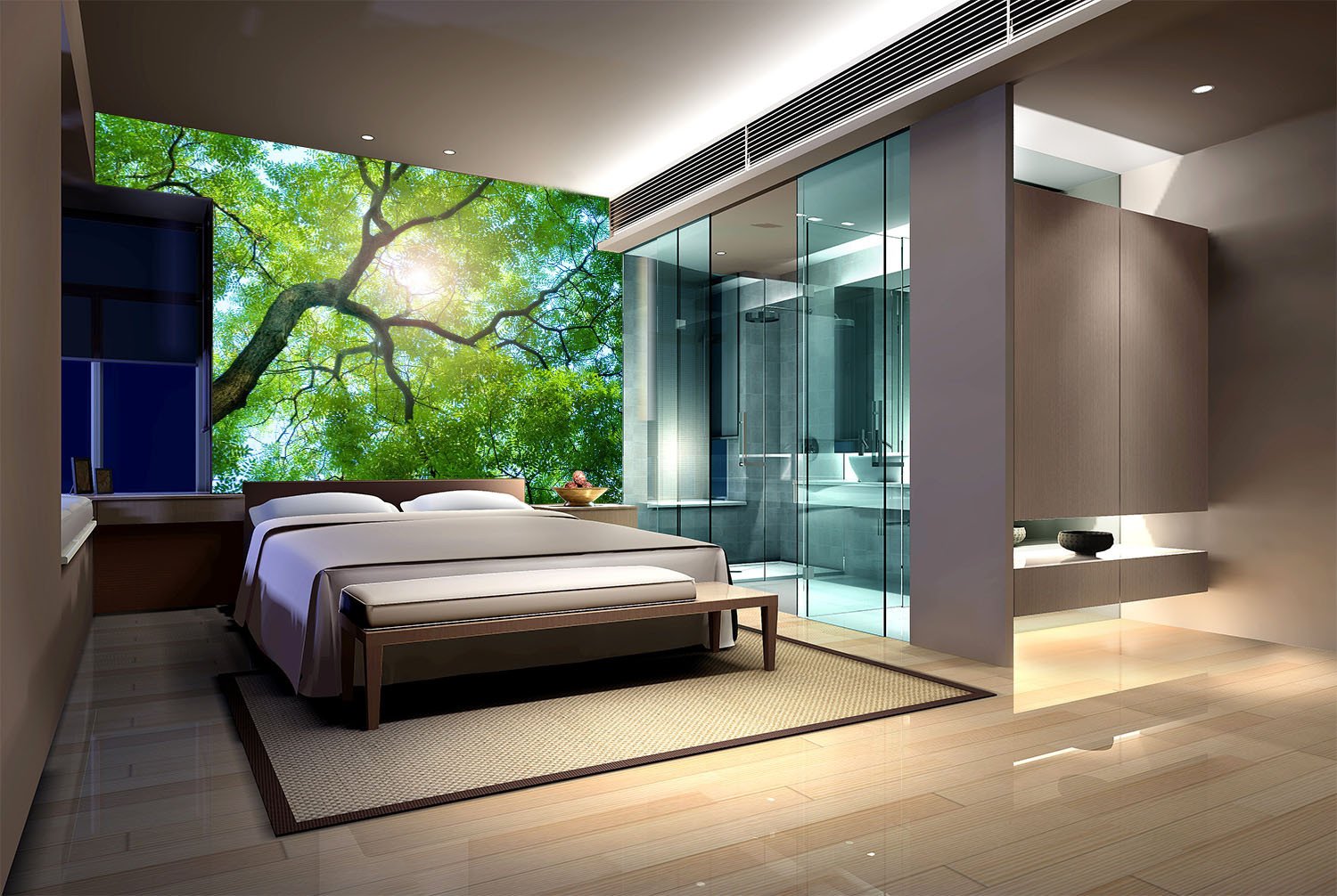 Leafy Branches Wallpaper AJ Wallpaper