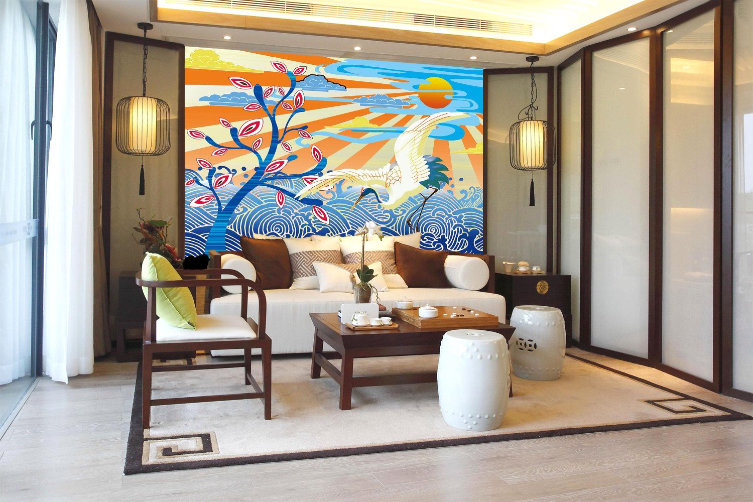 3D Tree Branch Sun 628 Wallpaper AJ Wallpaper