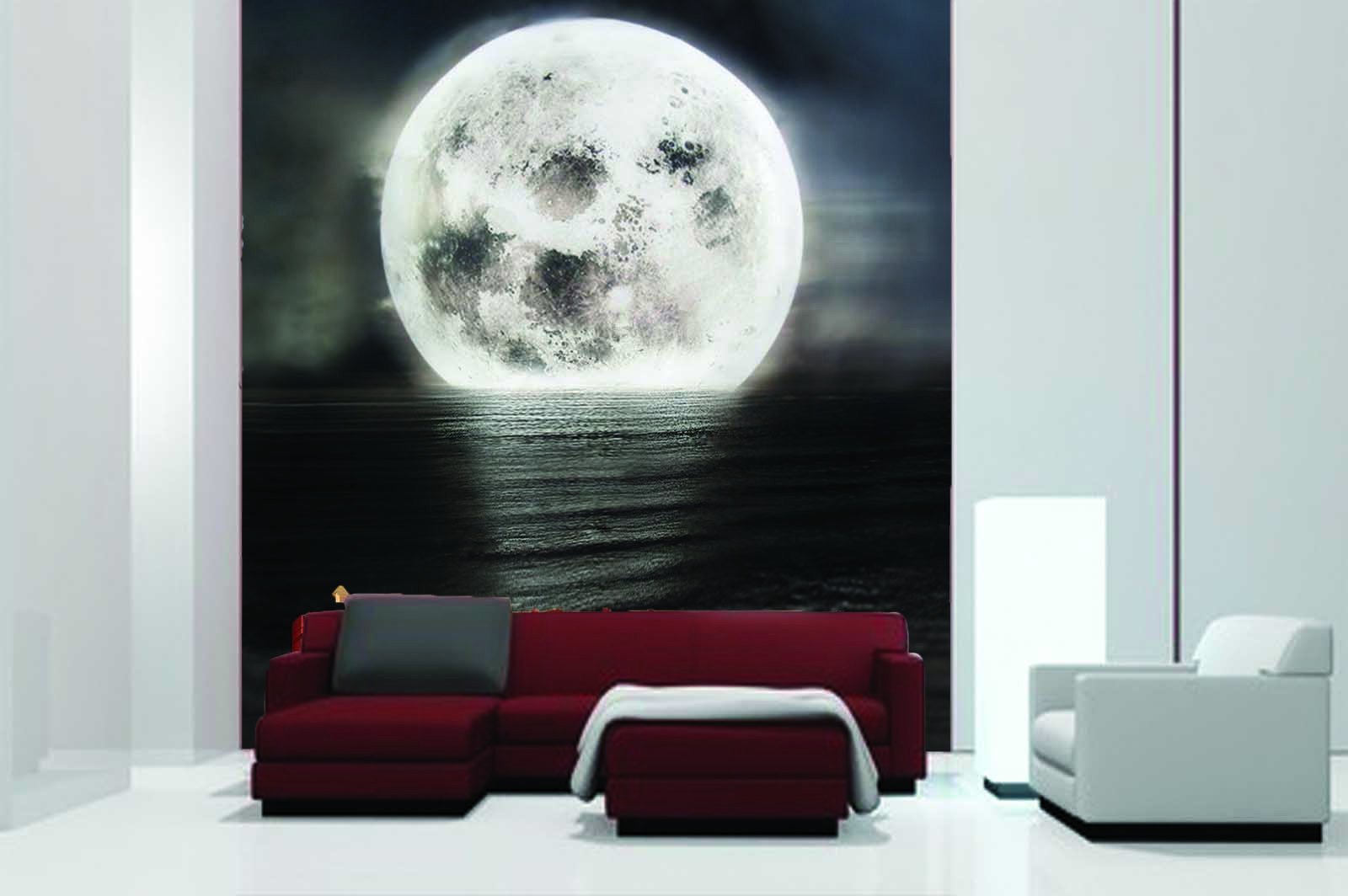 Sea Full Moon 1 Wallpaper AJ Wallpaper