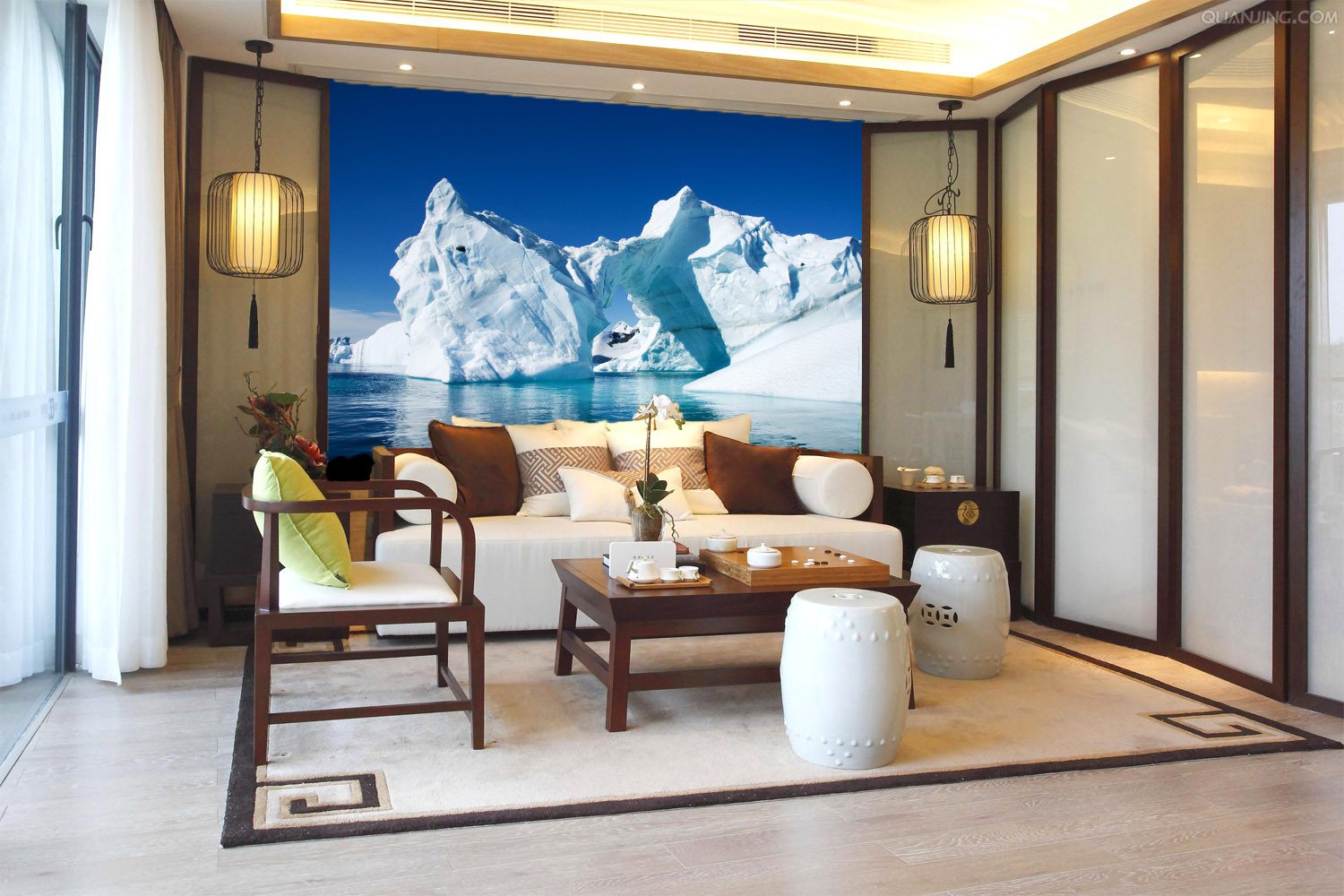 Snow-White Iceberg Wallpaper AJ Wallpaper