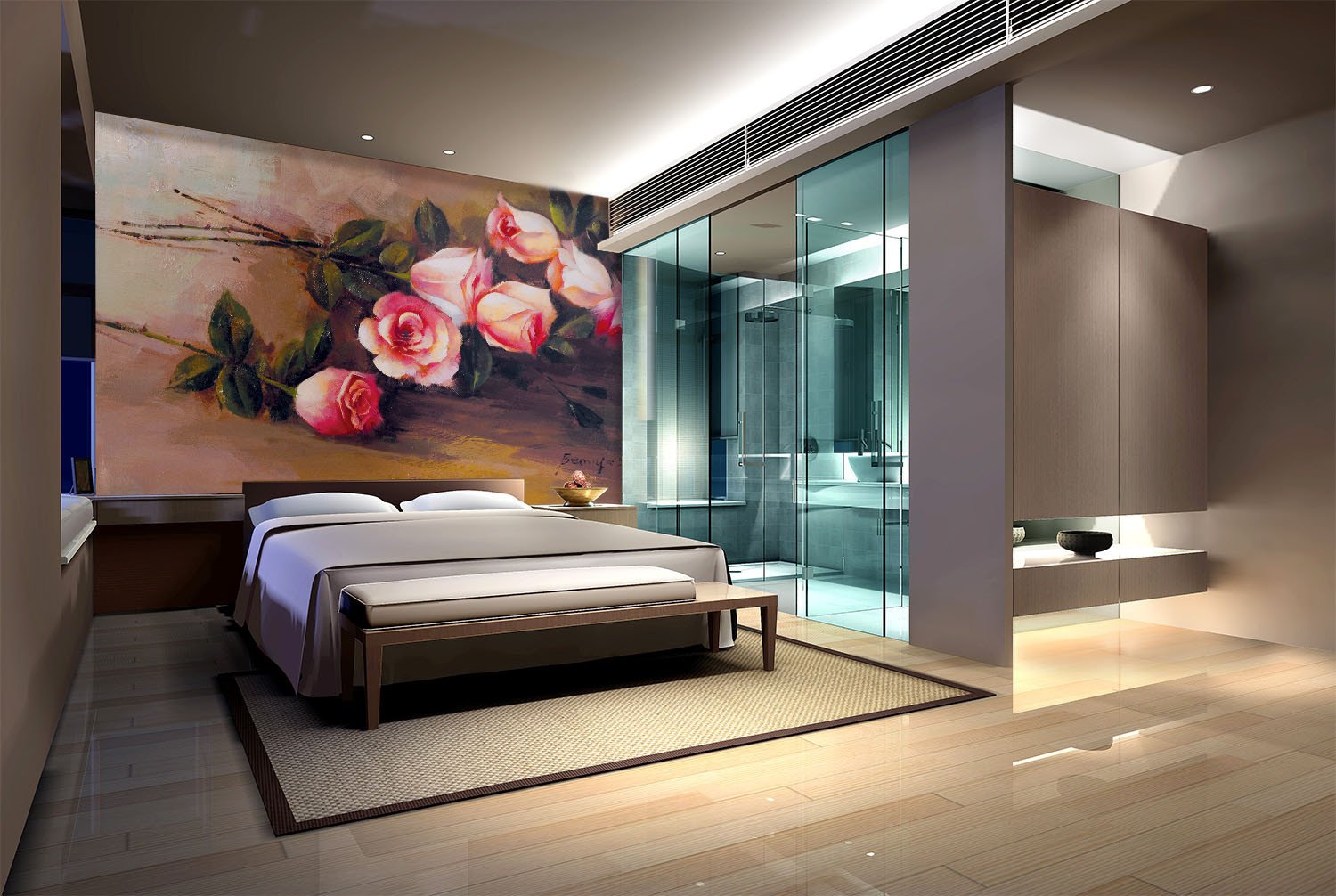 Few Pink Roses Wallpaper AJ Wallpaper