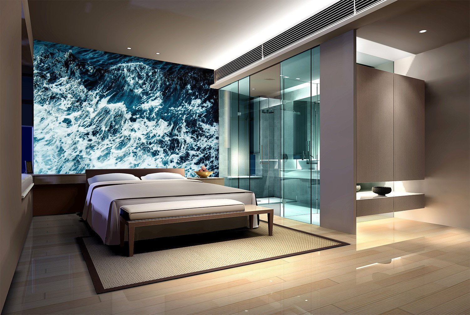 3D Ocean Spray 998 Wallpaper AJ Wallpaper