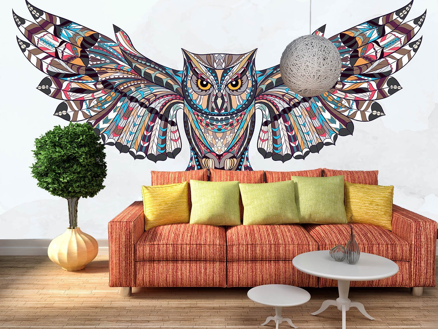 3D Winged Owl 116 Wallpaper AJ Wallpaper