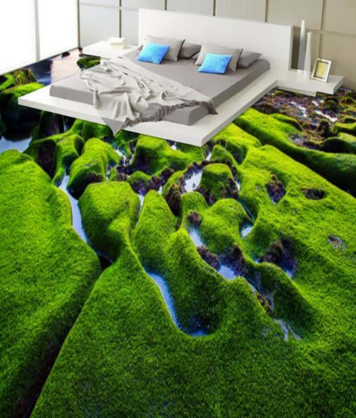 3D Marsh Scenery Floor Mural Wallpaper AJ Wallpaper 2