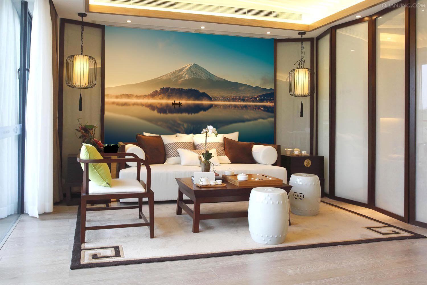 3D Mountain Lake 181 Wallpaper AJ Wallpaper