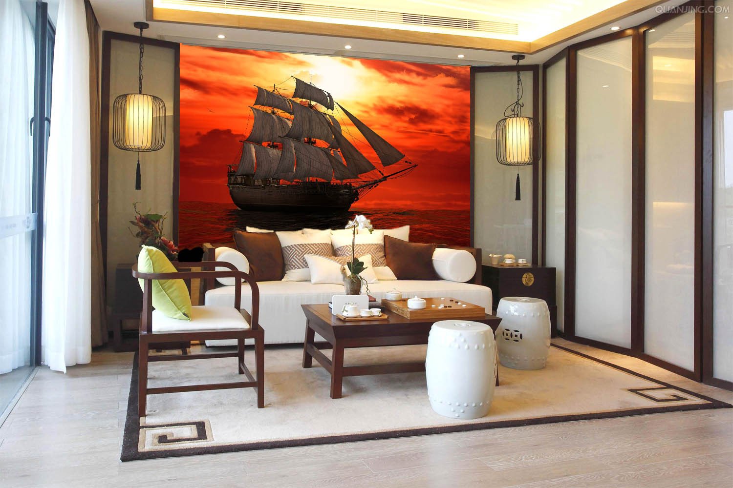 Schooner Wallpaper AJ Wallpaper