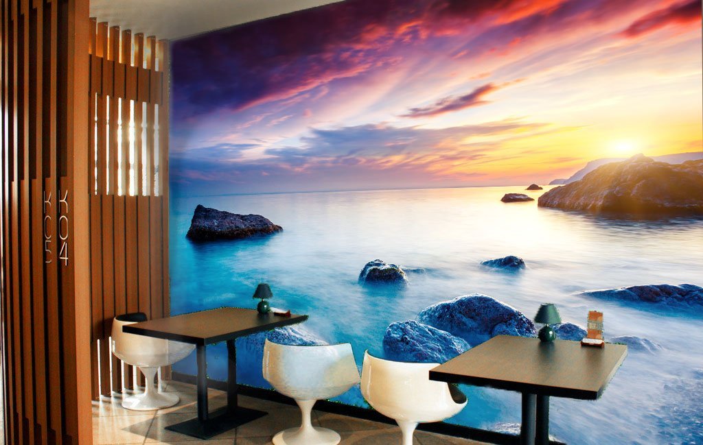 3D Lake Stone 024 Wallpaper AJ Wallpaper