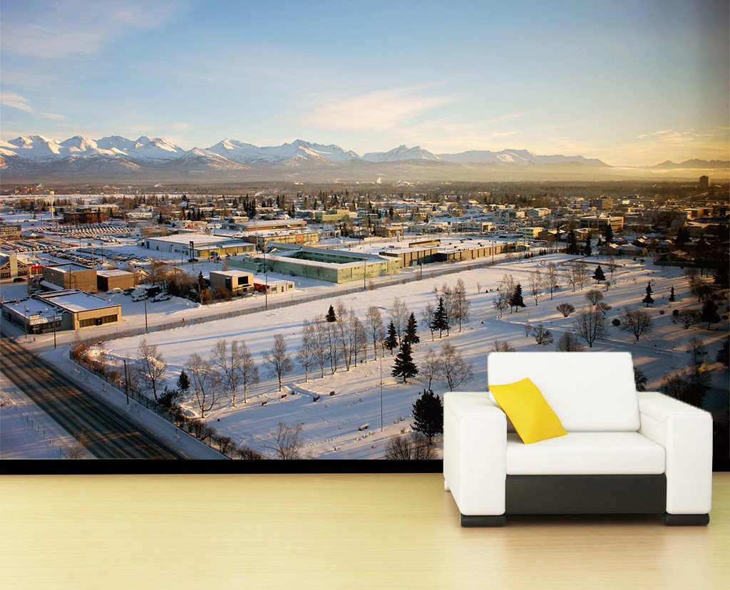 3D Snow City Pines 8 Wallpaper AJ Wallpaper