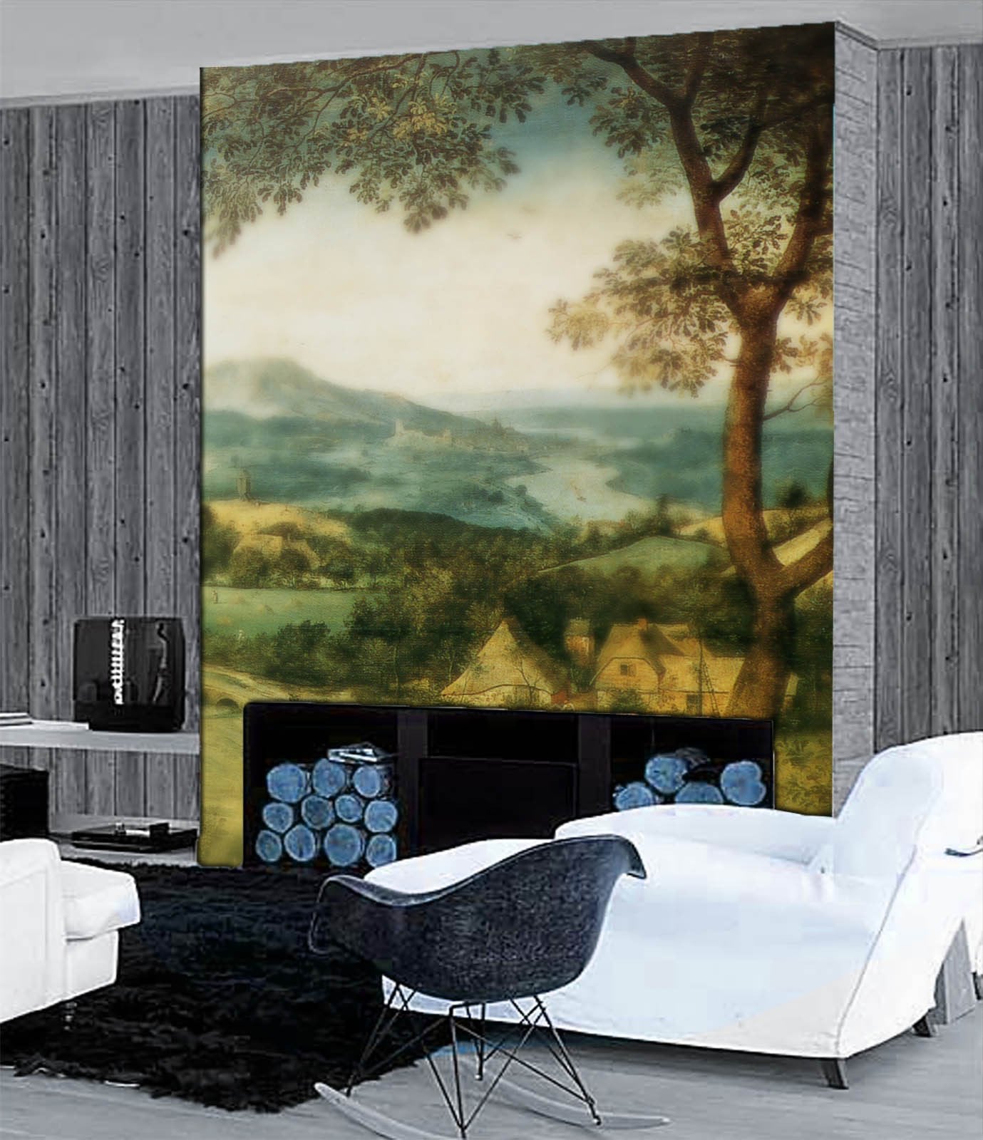 Hazy Village Wallpaper AJ Wallpaper