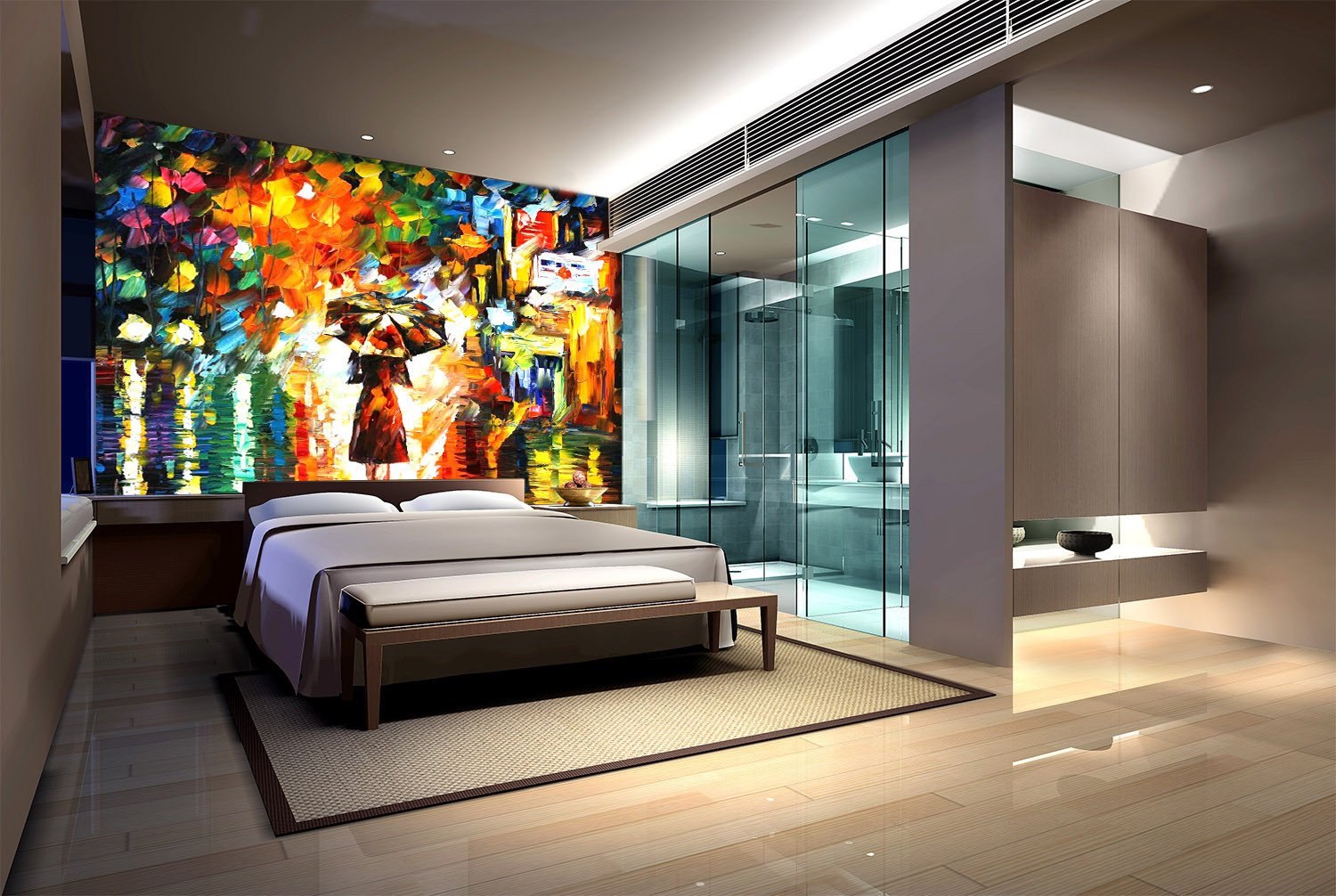 Colored Oil Painting Wallpaper AJ Wallpaper