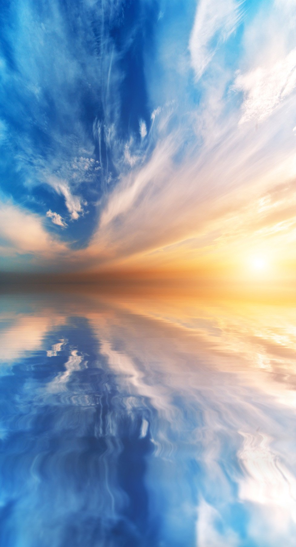 3D clouds under the setting sun door mural Wallpaper AJ Wallpaper