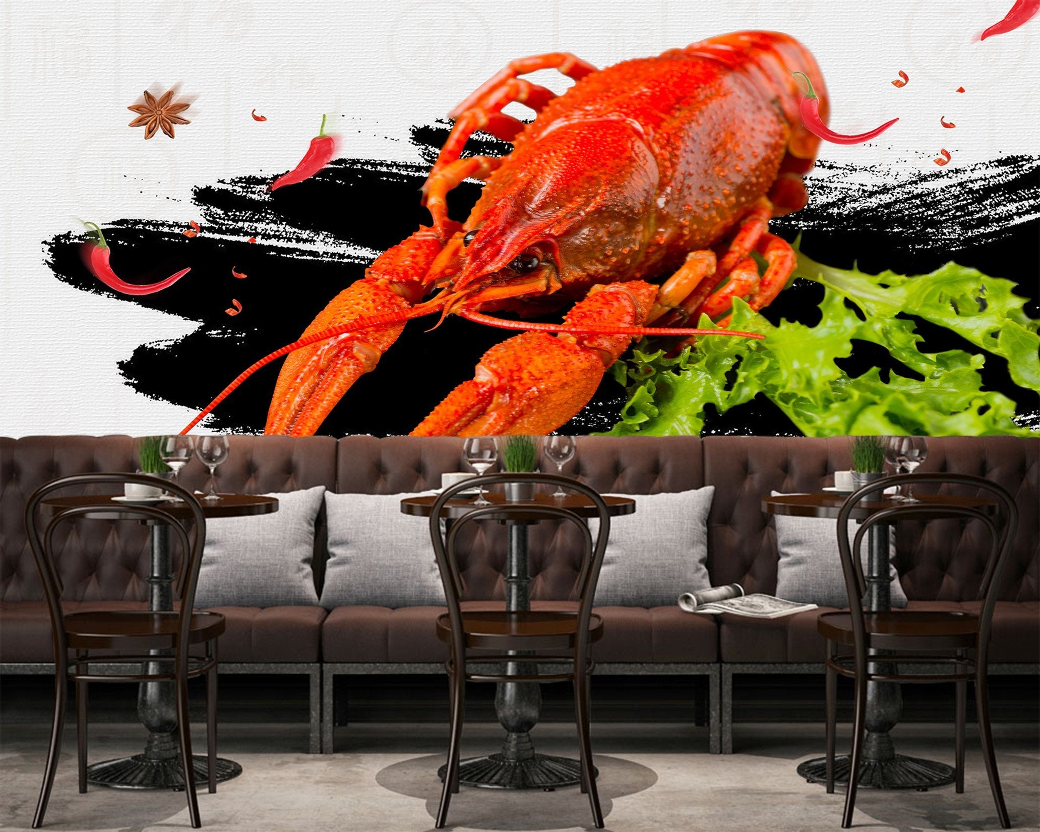 3D Big Lobster 079 Wallpaper AJ Wallpaper