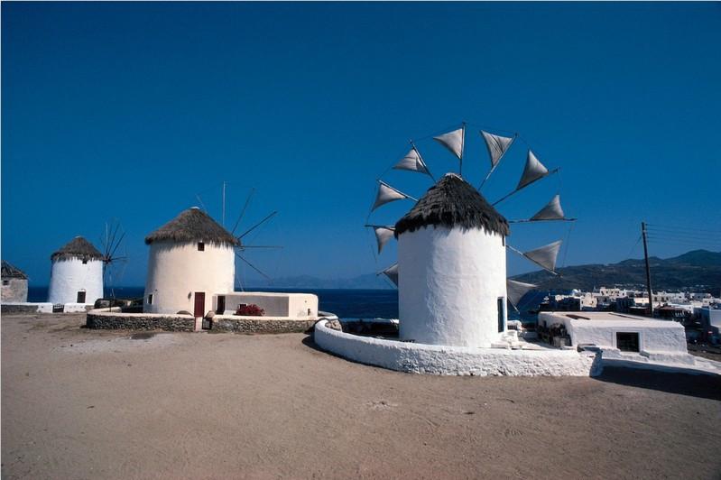 Seaside Windmills Wallpaper AJ Wallpaper