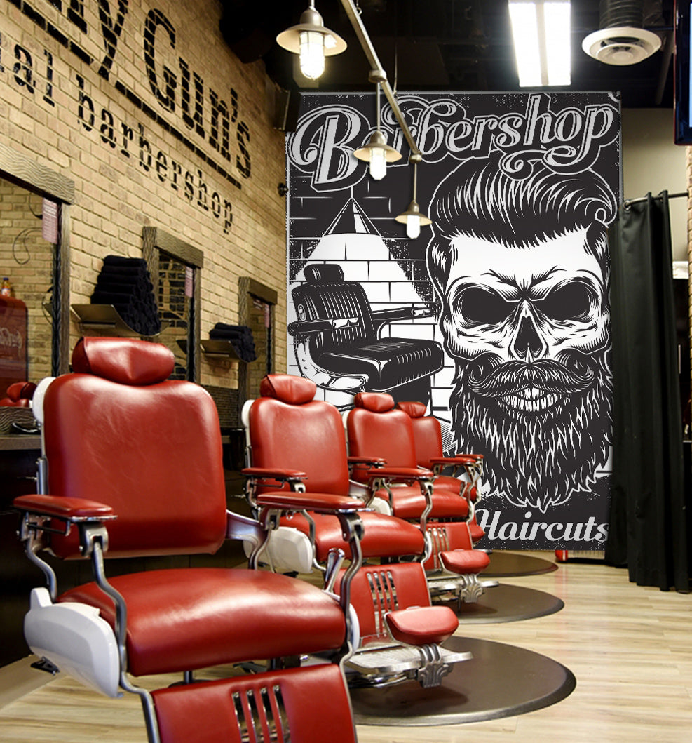 3D Cool Man 860 Barber Shop Wall Murals