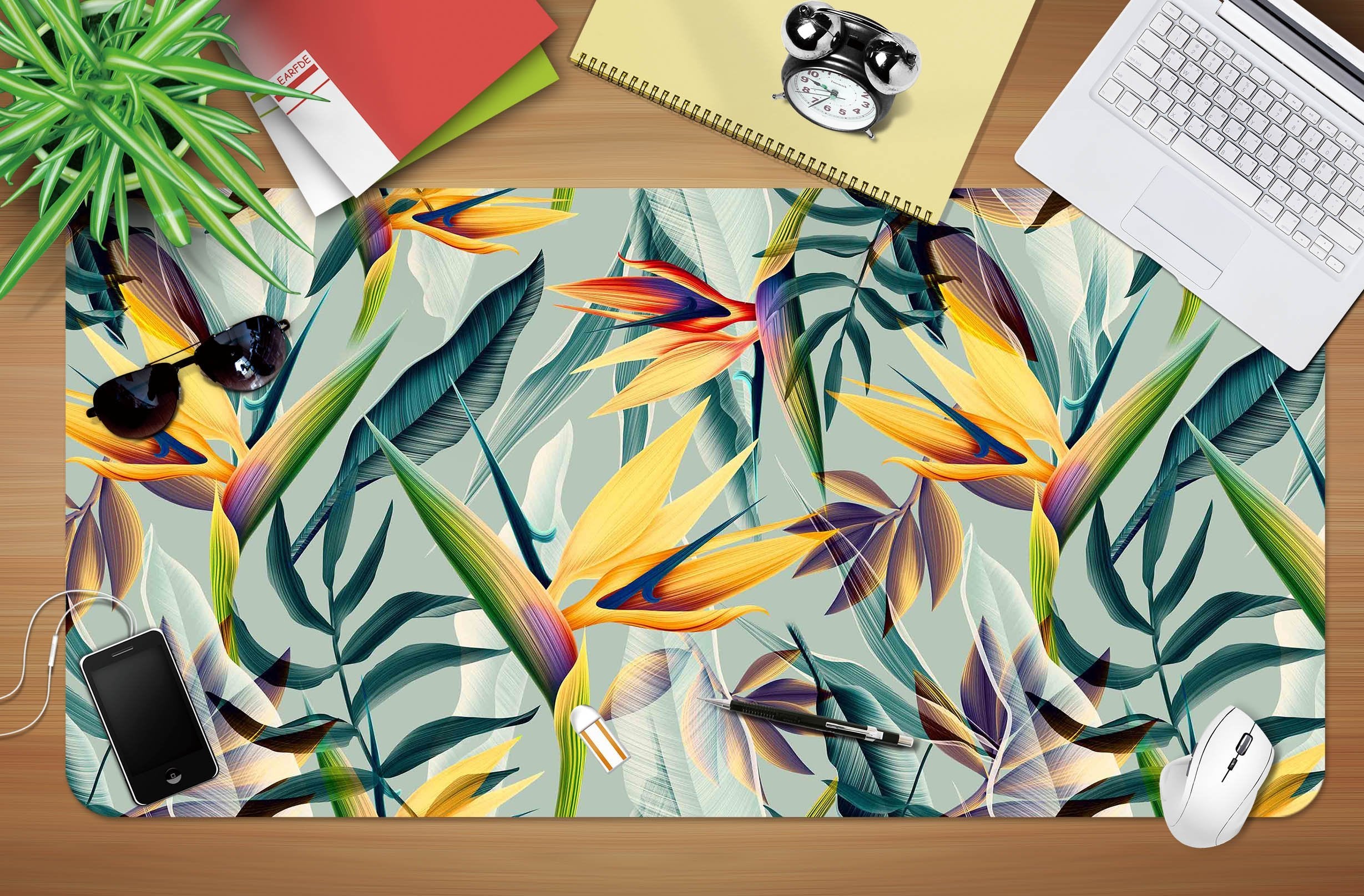 3D Weird Flowers 159 Desk Mat Mat AJ Creativity Home