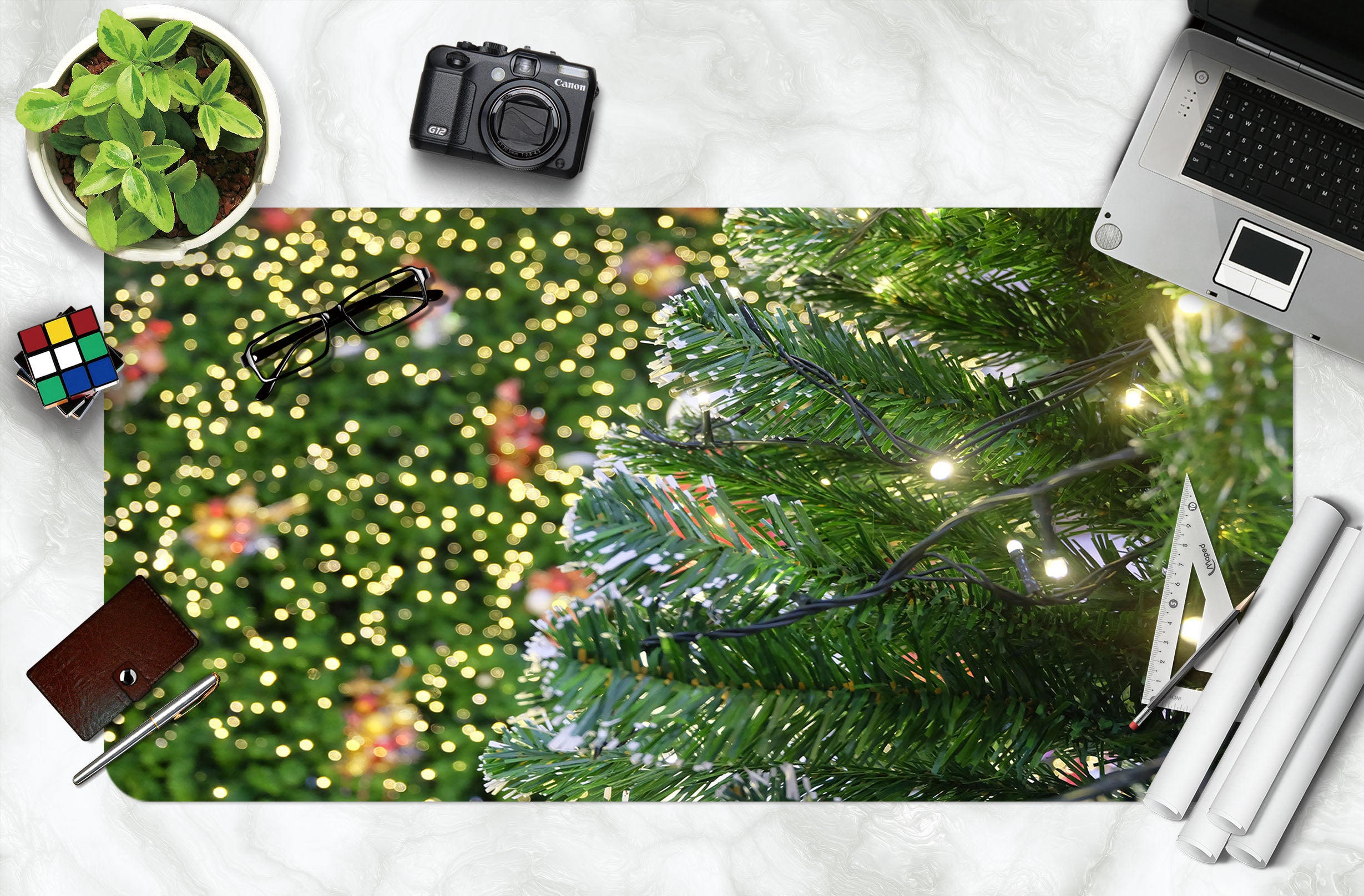 3D Tree 53209 Christmas Desk Mat Xmas